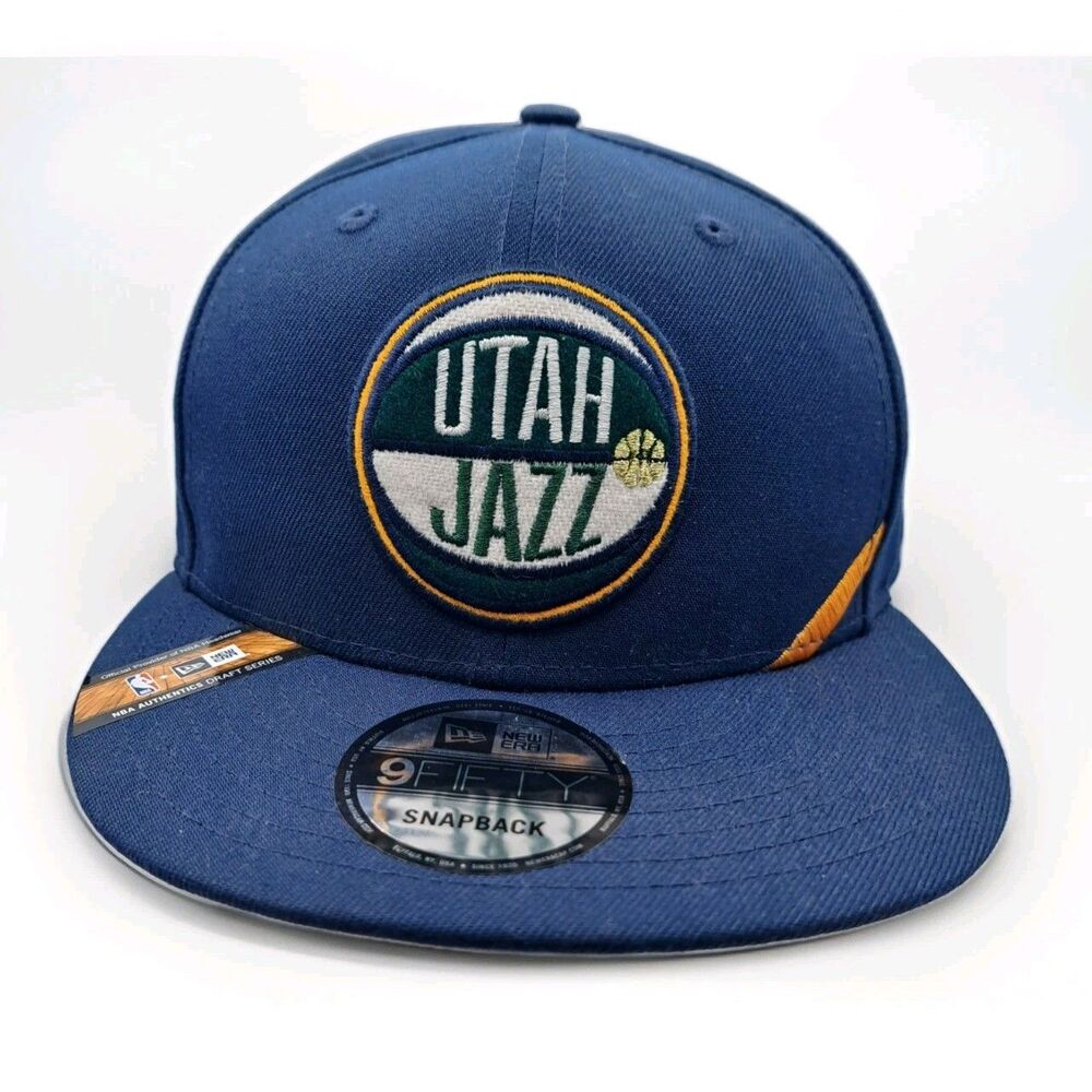 Utah Jazz New Era 9FIFTY Snapback Draft Series Adjustable Hat Cap Navy‎